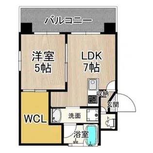 CITY SPIRE十三東【8階】の間取り