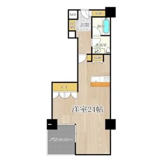 ザ・グランドビュー・オオサカ【1303号室】の間取り