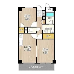 久光マンション【5階】の間取り