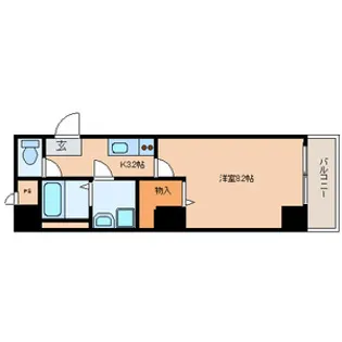 ヴィラ・シフォネット【2階】の間取り