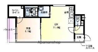 フジパレス豊里Ⅲ番館【0305号室】の間取り