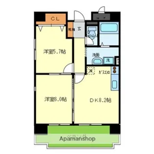 グランゲイト【3階】の間取り