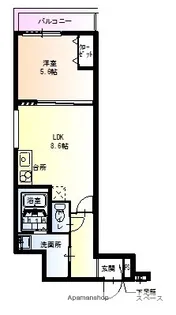 フジパレス瑞光ⅩⅡ番館【0105号室】の間取り