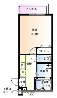 フジパレス東淡路【0103号室】の間取り