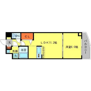 第5アローズ新大阪【5階】の間取り