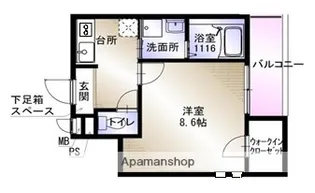 ラフィーネ 豊里【0201号室】の間取り