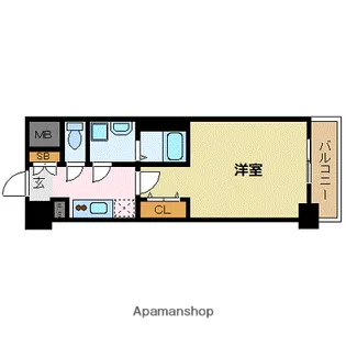 プレサンス新大阪ザ・デイズ【5階】の間取り