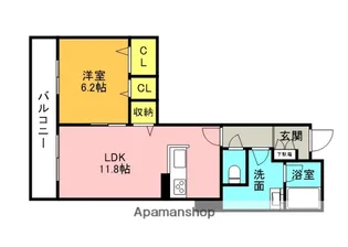 ラフィ シャルール【3階】の間取り