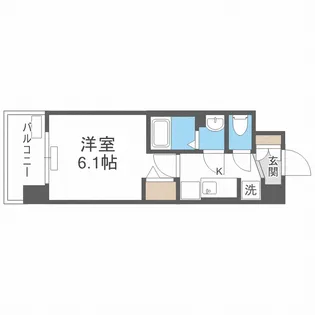 プレサンスOSAKA三国ネオス【0203号室】の間取り