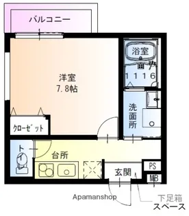 フジパレス豊里中央公園Ⅲ番館【0301号室】の間取り