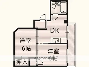 ビスタ新庄ハイツⅡ【302号室】の間取り