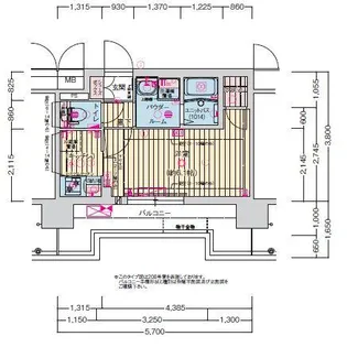 プレサンス東三国エンブレイス【3階】の間取り