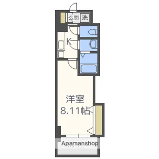 LUXE新大阪SOUTH【1階】の間取り