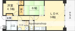 エシックス無辺【1階】の間取り