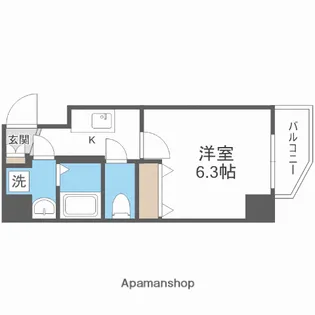 ウインズコート新大阪Ⅱ【3階】の間取り