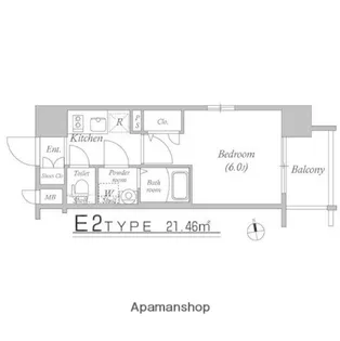 エスリード新大阪グランファースト【0414号室】の間取り