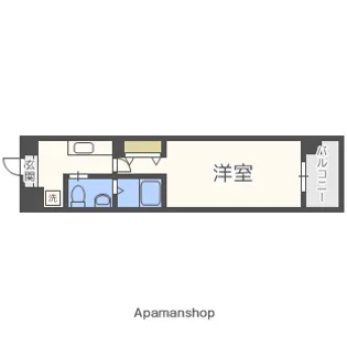ウインズコート新大阪【1階】の間取り