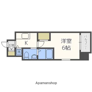 エスリード新大阪NORTH【8階】の間取り