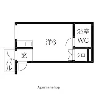 MOMO HOUSE 豊新【203号室】の間取り