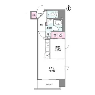 シーズンフラッツ新大阪【0301号室】の間取り