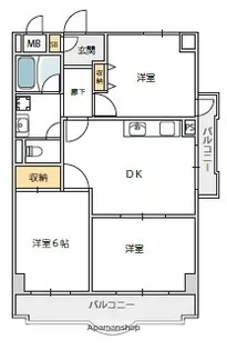 パークサイド三木第2【2階】の間取り