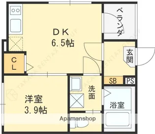 シャルマン相川【3階】の間取り