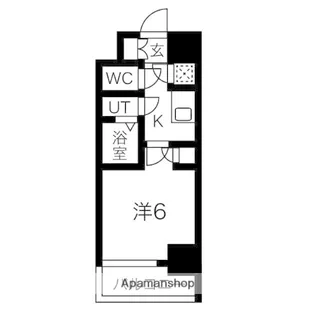 レジュールアッシュOSAKAデイフィール【11階】の間取り