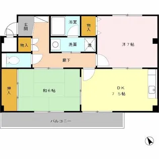 ハイツクレール【3階】の間取り
