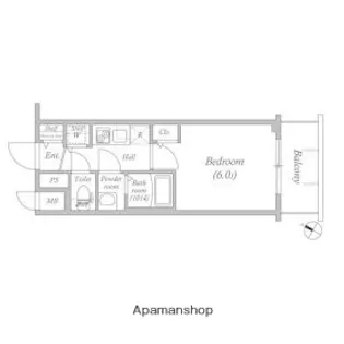 メインステージ大阪 NORTH MARK【4階】の間取り