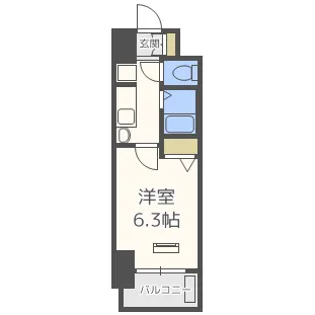 エステムコート新大阪Ⅶステーションプレミアム【0805号室】の間取り