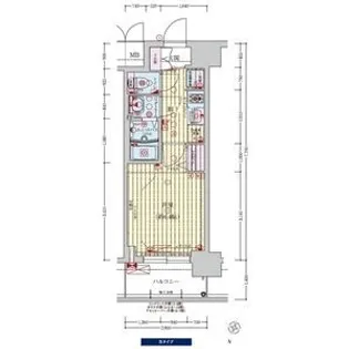 プレサンス新大阪イオリア【4階】の間取り