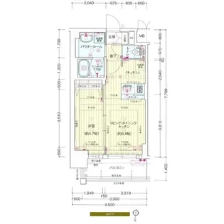 プレサンス新大阪ジェイズ【8階】の間取り