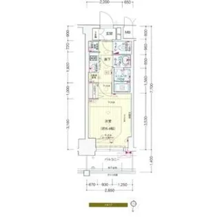 プレサンス新大阪ジェイズ【8階】の間取り