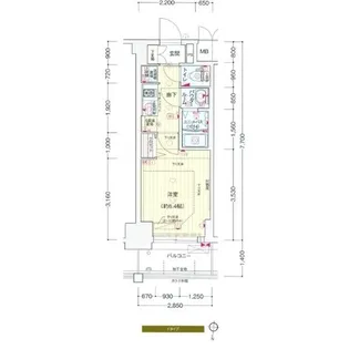 プレサンス新大阪ジェイズ【5階】の間取り