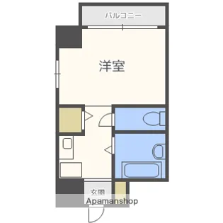 シャネル新大阪【6階】の間取り