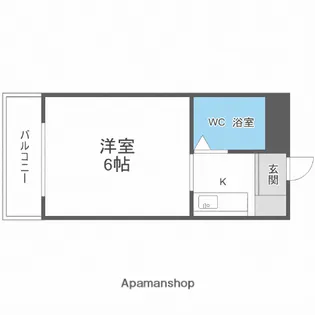 メゾンガロパンI【409号室】の間取り