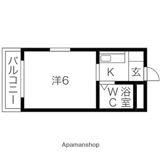 メゾンガロパン1【4階】の間取り