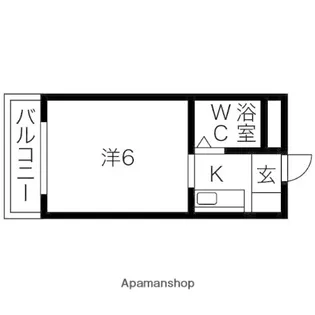 メゾンガロパンI【504号室】の間取り