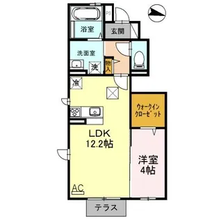 シャルマン井高野【1階】の間取り