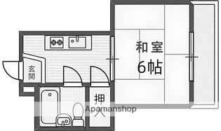 ビスタ新庄ハイツⅢ【608号室】の間取り
