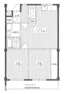 サンハイツ大下【302号室】の間取り