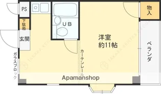 プロミネント相川【401号室】の間取り