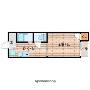 アピア幸和【2-C号室】の間取り