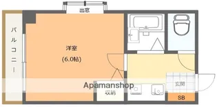 エクセレント上新8【2階】の間取り
