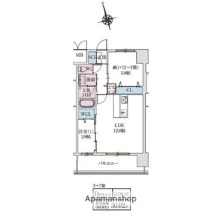 スプランディッドライズ新大阪ノース【11階】の間取り