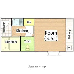 サンライト上新庄【2階】の間取り