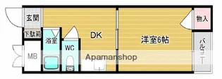 ハイツ長井【3階】の間取り