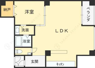 サムティフェイム新大阪Ⅱ号館【2801号室】の間取り