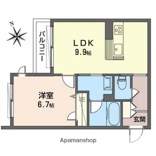 シャーメゾンプリメーラ【2階】の間取り