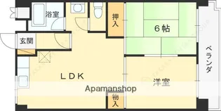 第3マンション北【202号室】の間取り